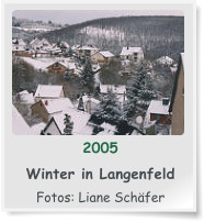2005  Winter in Langenfeld  Fotos: Liane Schfer